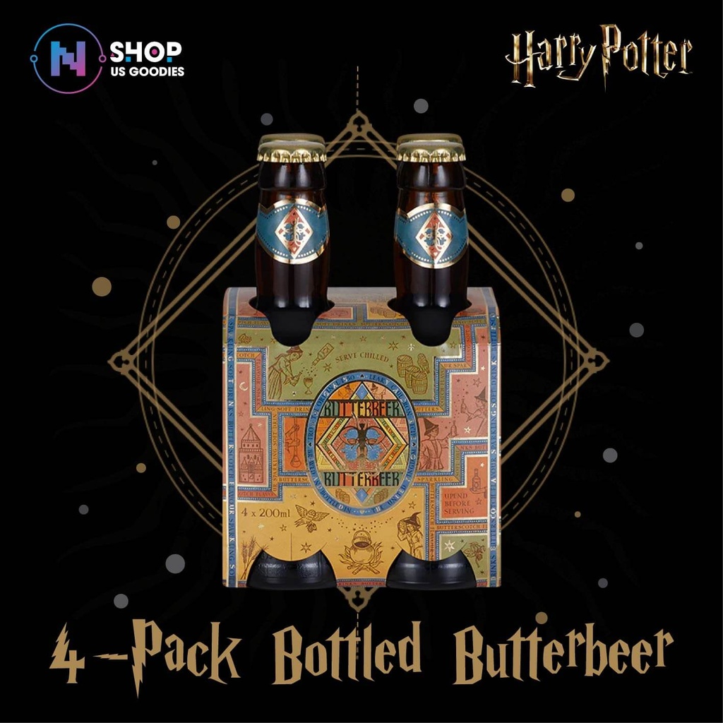 Harry Potter Bottled Butterbeer 4-Pack (4 x 6.76 fl oz)