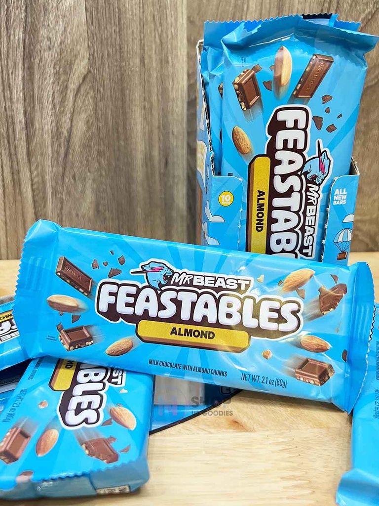 [USA] Feastables MrBeast Almond Chocolate Bar (2.1oz)