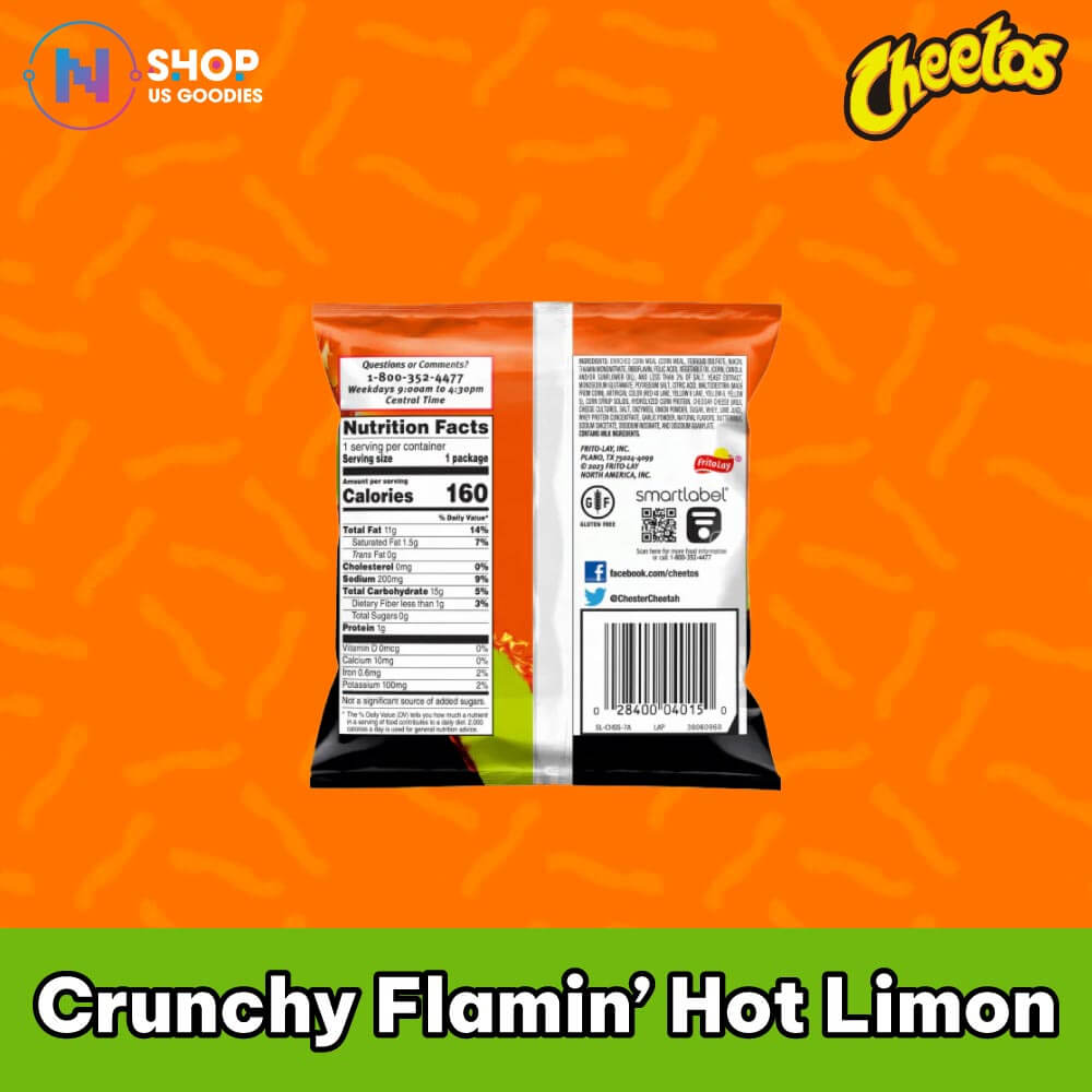 Cheetos Crunchy Flamin' Hot Limon (1oz)