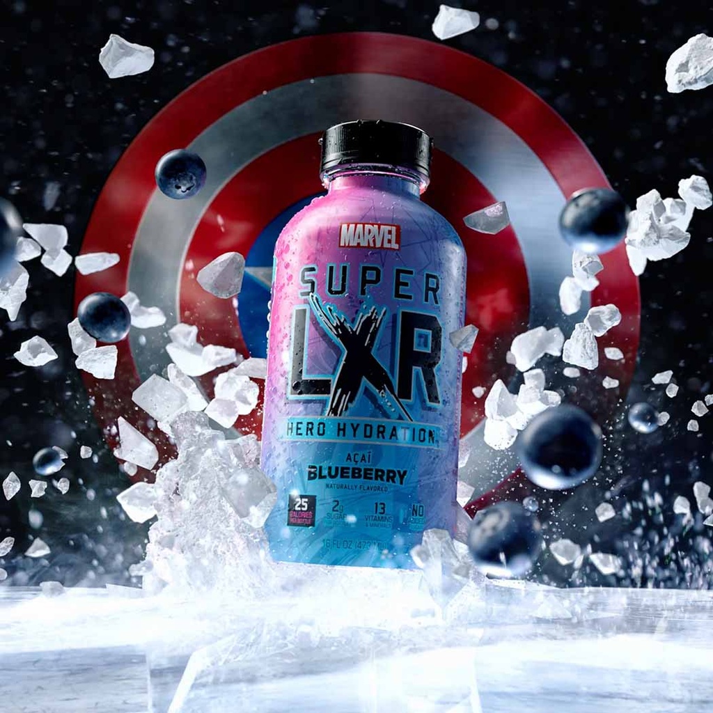 Acai Blueberry Captain America LXR Hydration Drink (16 fl oz)