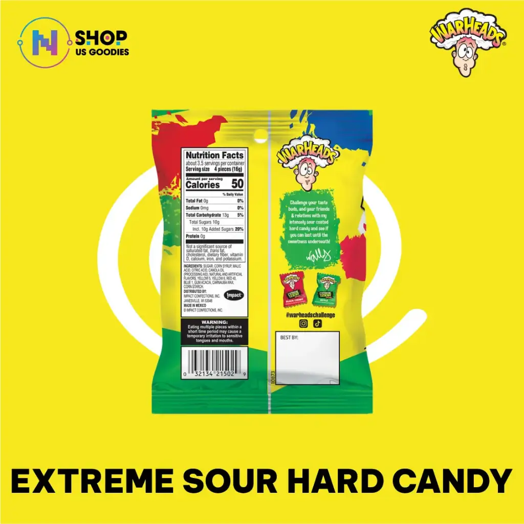 Warheads Extreme Sour Hard Candy (2oz)