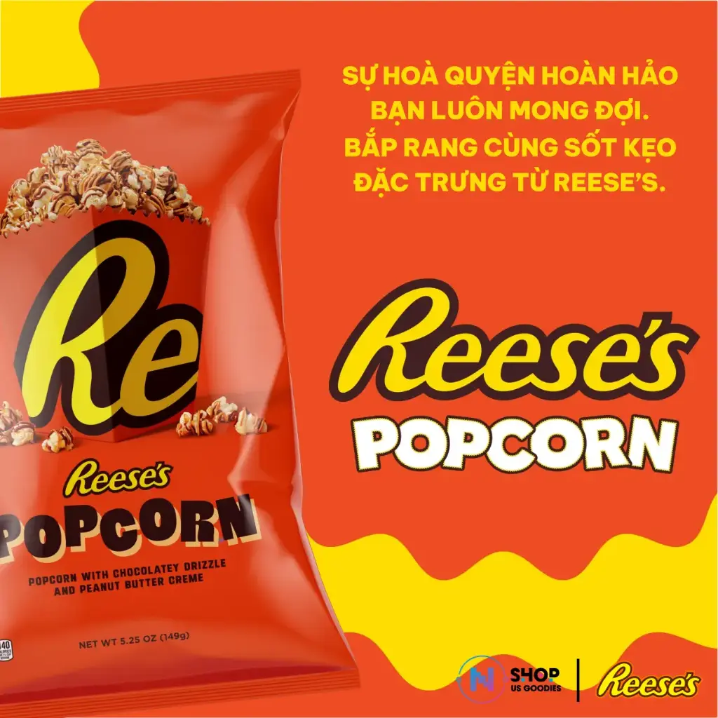 Reese's Peanut Butter Chocolate Drizzled Popcorn (5.25oz)