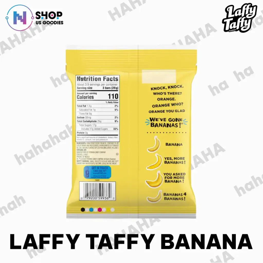 Laffy Taffy Banana Candy (3.5oz)