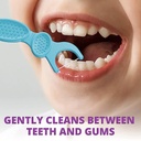 Plackers Kids Dual Gripz Flossers with Fluoride (75 counts/pack)