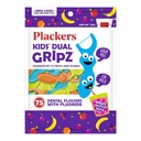 Plackers Kids Dual Gripz Flossers with Fluoride (75 counts/pack)