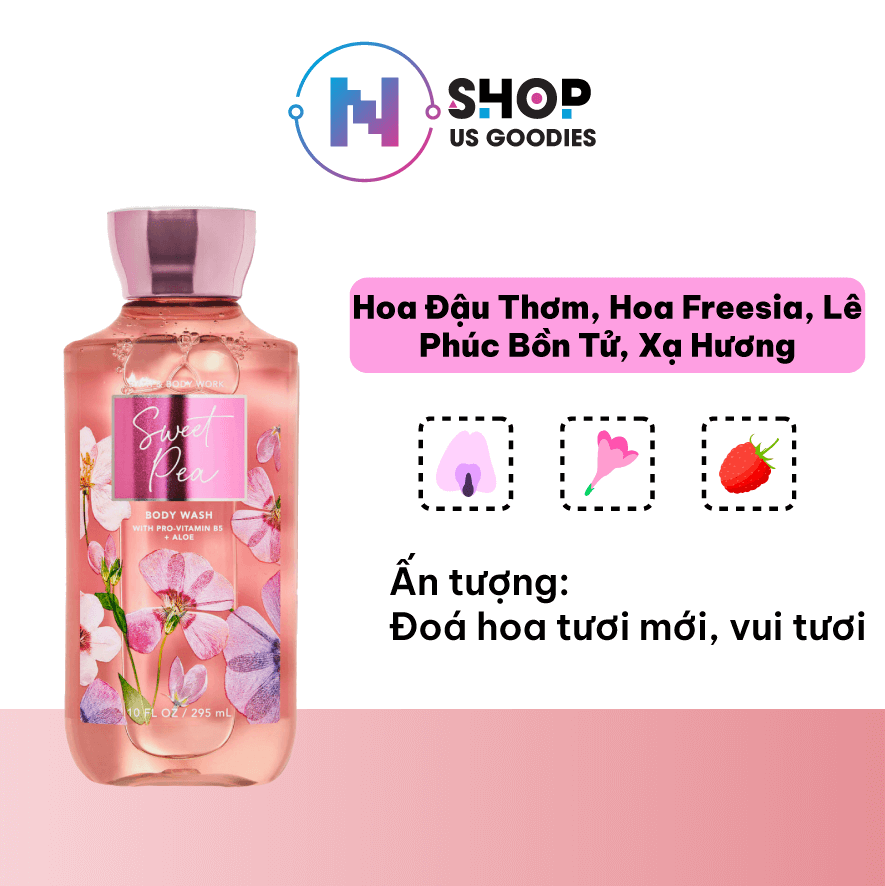 Gel tắm Sweet Pea