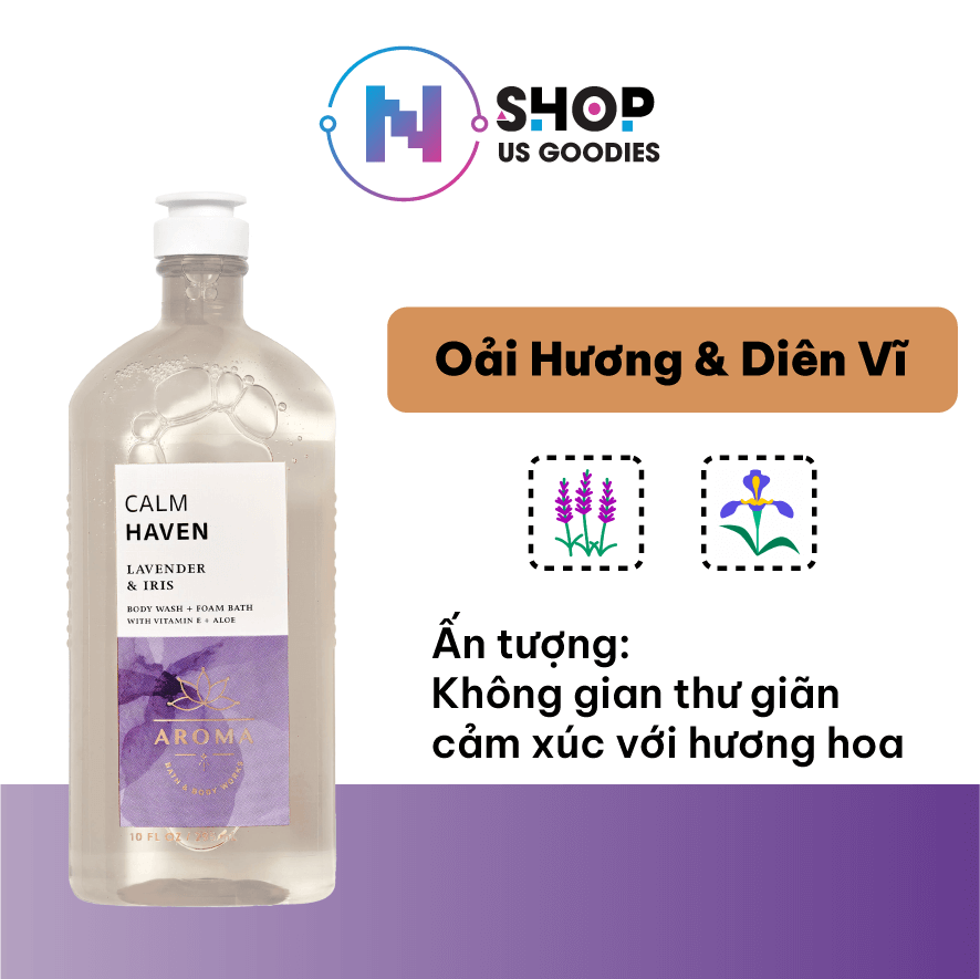 Gel tắm thư giãn Lavender Iris