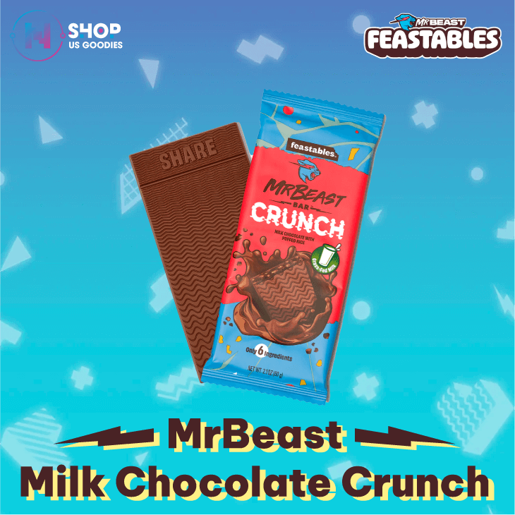 [International] Feastables MrBeast Milk Crunch Chocolate Bar (2.1oz)