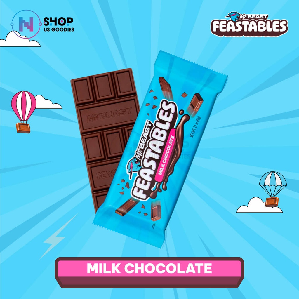 [USA] Feastables MrBeast Milk Chocolate Bar (2.1oz)