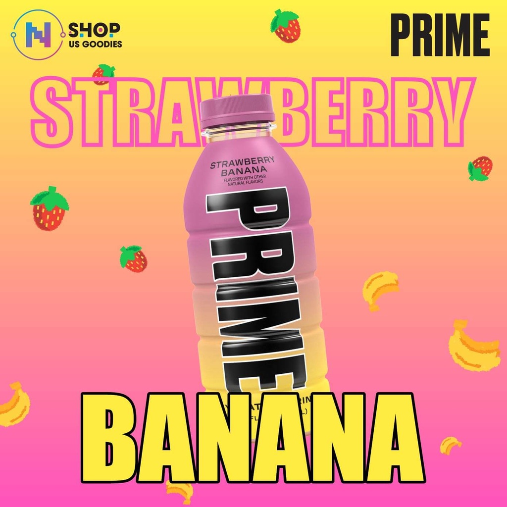 PRIME Strawberry Banana Nước Điện Giải (500ml)