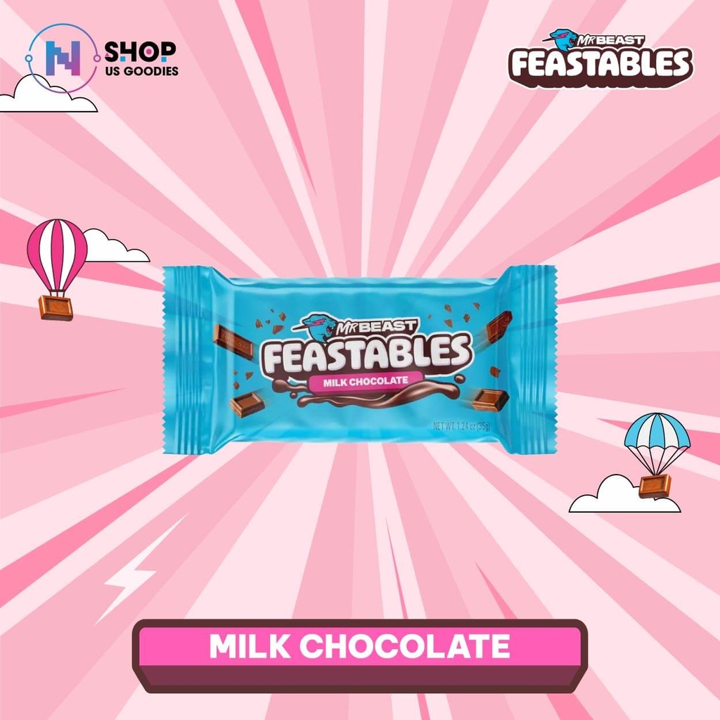 [Mỹ] Feastables MrBeast Chocolate Sữa (35g)