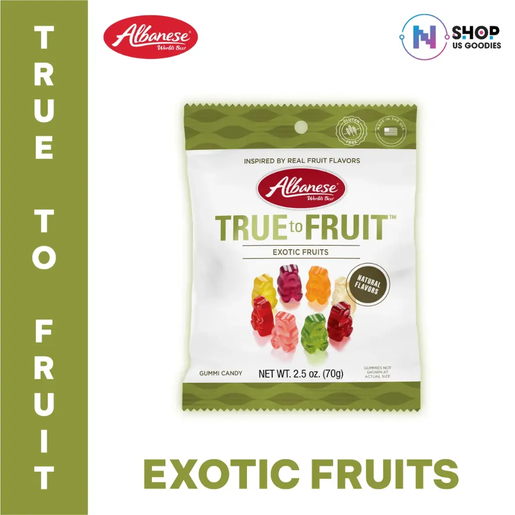 Kẹo Dẻo True-to-Fruit Trái Cây Hiếm Albanese