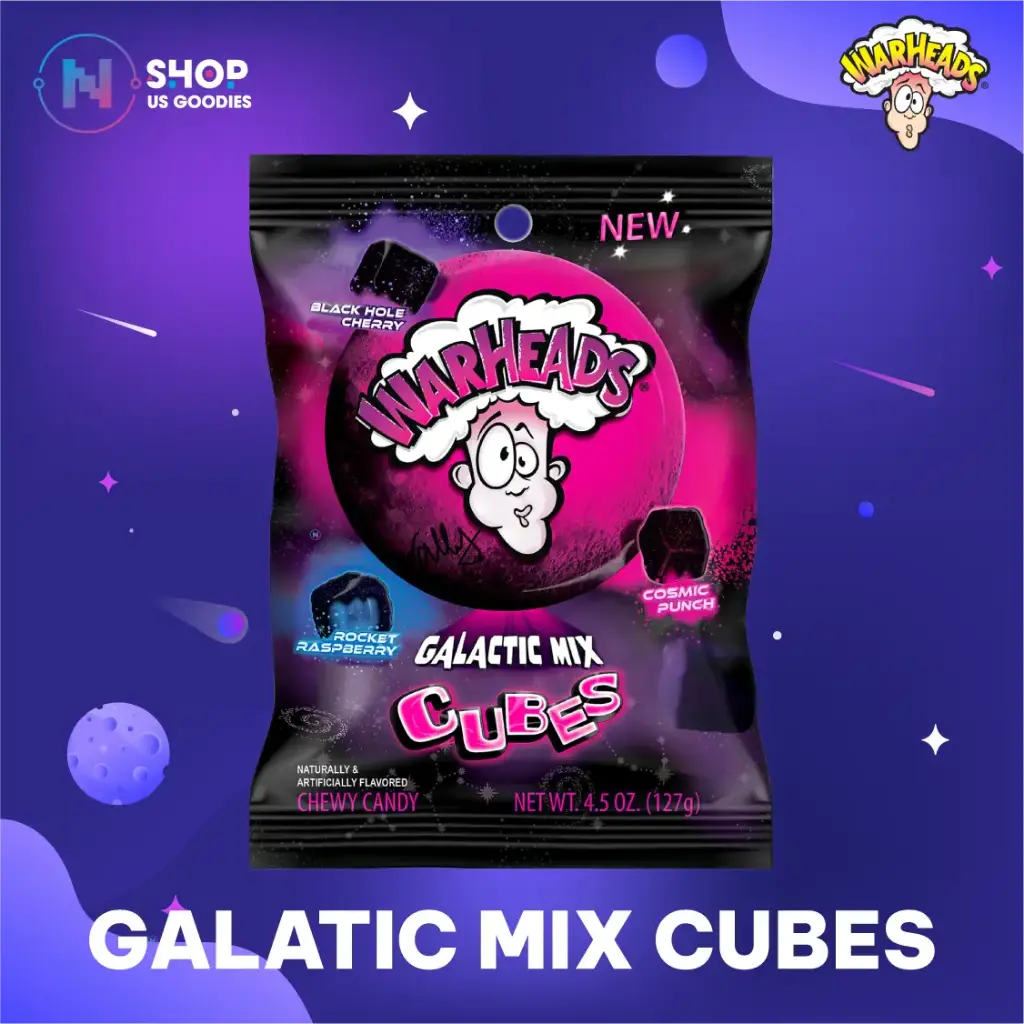 Warheads Galatic Mix Cubes (4.5oz)