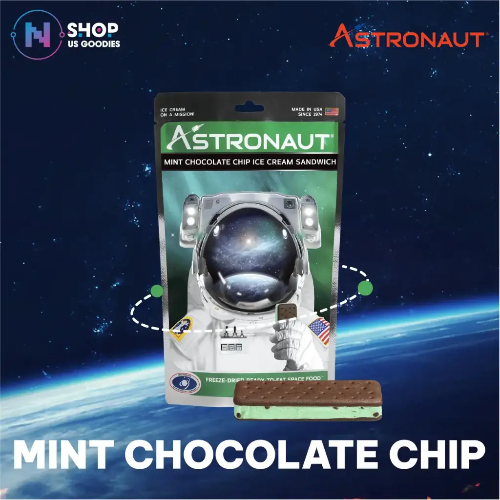 Astronaut Mint Chocolate Chip Ice Cream Sandwiches (1oz)